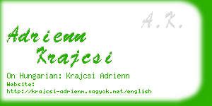 adrienn krajcsi business card